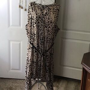 Lane Bryant Asymmetrical Leopard Print Dress